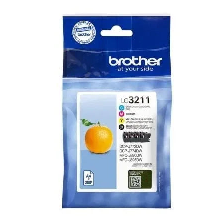Cartucho de Tinta Original Brother LC-3211VAL Multipack/ Cian/ Magenta/ Amarillo/ Negro - PixelPlaza