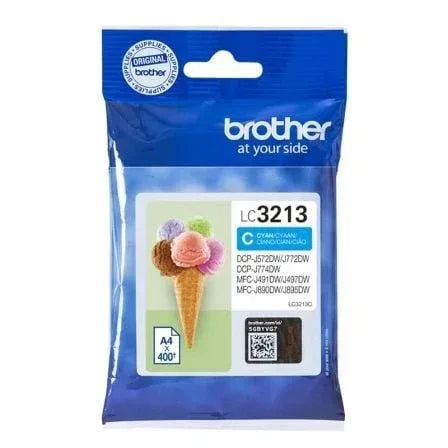Cartucho de Tinta Original Brother LC-3213C/ Cian - PixelPlaza