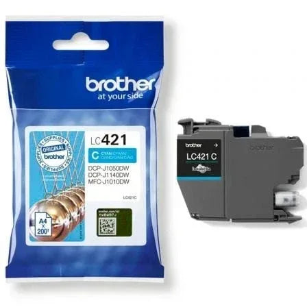 Cartucho de Tinta Original Brother LC421/ Cian - PixelPlaza