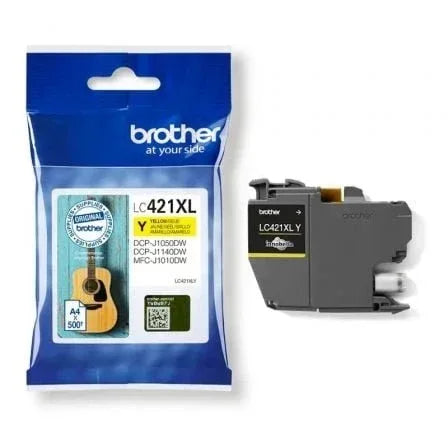 Cartucho de Tinta Original Brother LC421XL Alta Capacidad/ Amarillo - PixelPlaza