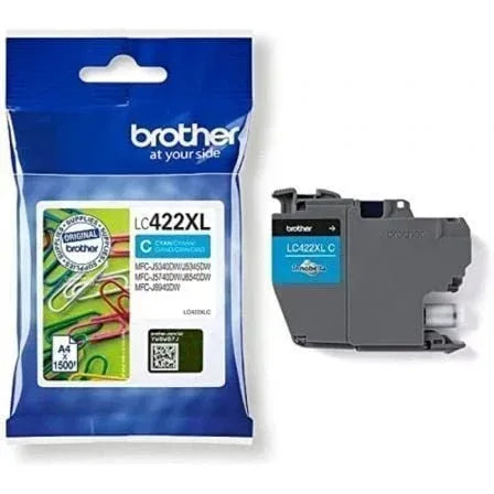 Cartucho de Tinta Original Brother LC-422 XL Alta Capacidad/ Cian - PixelPlaza