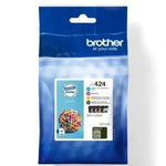 Cartucho de Tinta Original Brother LC424VAL/ Multipack/ Cian/ Magenta/ Amarillo/ Negro - PixelPlaza
