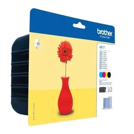 Cartucho de Tinta Original Brother LC-121VALBP Multipack/ Cian/ Magenta/ Amarillo/ Negro - PixelPlaza