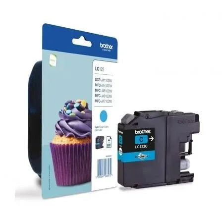 Cartucho de Tinta Original Brother LC-123C/ Cian - PixelPlaza