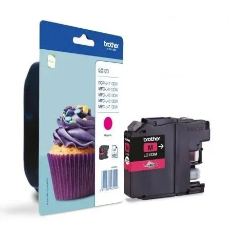 Cartucho de Tinta Original Brother LC-123M/ Magenta - PixelPlaza