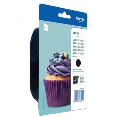 Cartucho de Tinta Original Brother LC-123/ Negro - PixelPlaza