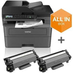 Multifunción Láser Monocromo Brother MFC-L2827DWXL WiFi/ Fax/ Dúplex/ Pack impresora + consumibles XL/ Negra - PixelPlaza