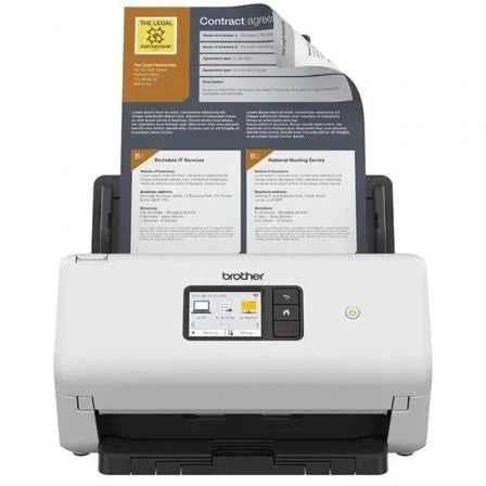 Escáner Documental Brother ADS-4550W con Alimentador de Documentos ADF/ Doble cara - PixelPlaza