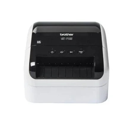 Impresora de Etiquetas Brother QL-1100C/ Térmica/ Ancho etiqueta 103mm/ USB/ Blanca y Negra - PixelPlaza