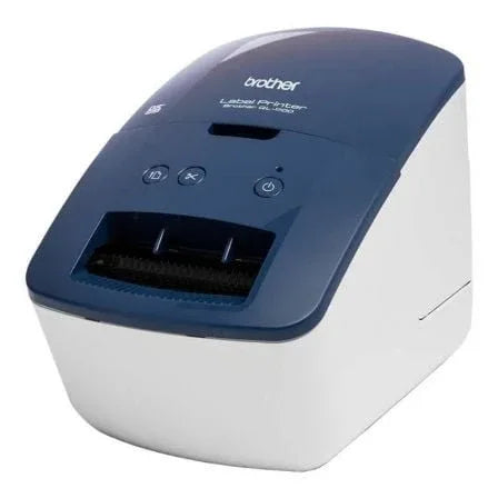Impresora de Etiquetas Brother QL-600B/ Térmica/ Ancho etiqueta 62mm/ USB/ Azul y Blanca - PixelPlaza