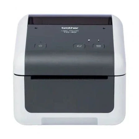 Impresora de Etiquetas y Tickets Brother TD-4210D/ Térmica Directa/ Ancho etiqueta 118mm/ USB-RS-232C/ Blanca y Negra - PixelPlaza