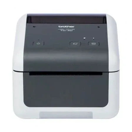 Impresora de Etiquetas y Tickets Brother TD-4210D/ Térmica Directa/ Ancho etiqueta 118mm/ USB-RS-232C/ Blanca y Negra - PixelPlaza