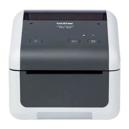 Impresora de Etiquetas y Tickets Brother TD-4420DN/ Térmica Directa/ Ancho etiqueta 118mm/ USB-RS-232C/ Blanca y Negra - PixelPlaza