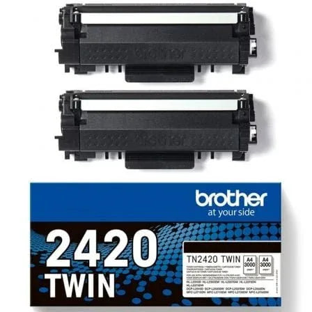 Tóner Original Brother TN2420TWIN Multipack XL Alta Capacidad/ 2x Negro - PixelPlaza