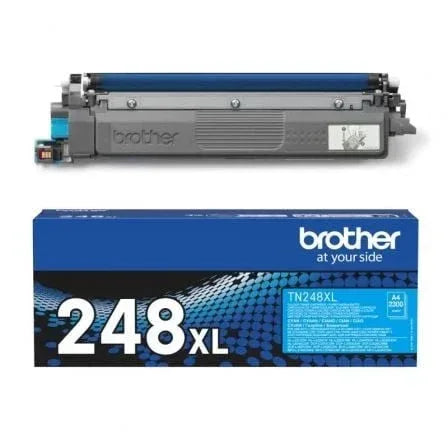 Tóner Original Brother TN248XLC Alta Capacidad/ Cian - PixelPlaza