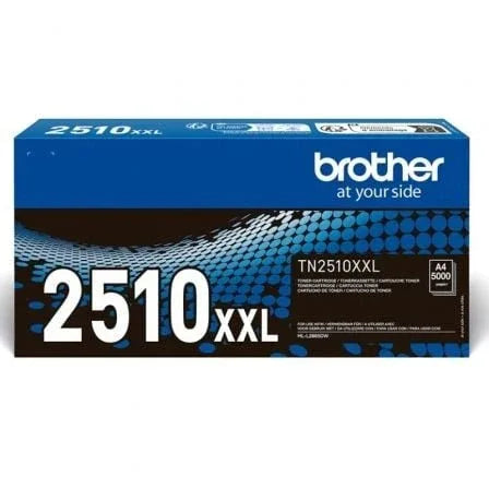 Tóner Original Brother TN2510XXL Alta Capacidad/ Negro - PixelPlaza