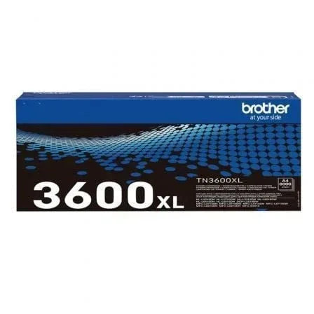 Tóner Original Brother TN3600XL Alta Capacidad/ Negro - PixelPlaza