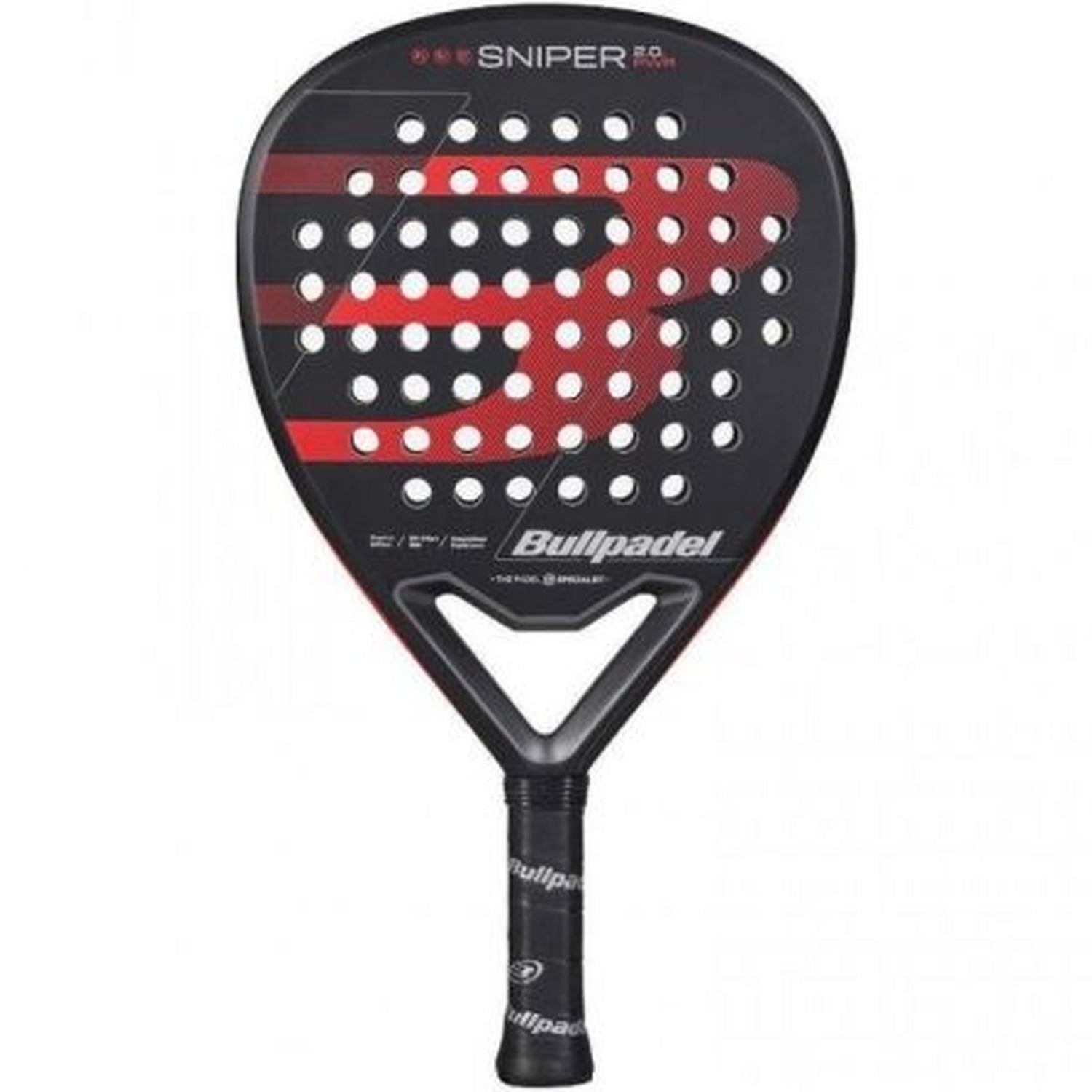 Pala de PÃdel Bullpadel Sniper 2.0 Power 2026/ Negra y Roja