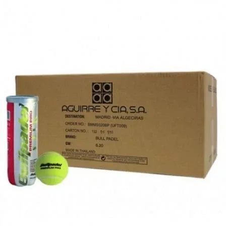Cajón Bolas Bullpadel Premium Pro/ 24 packs de 3 unidades - PixelPlaza
