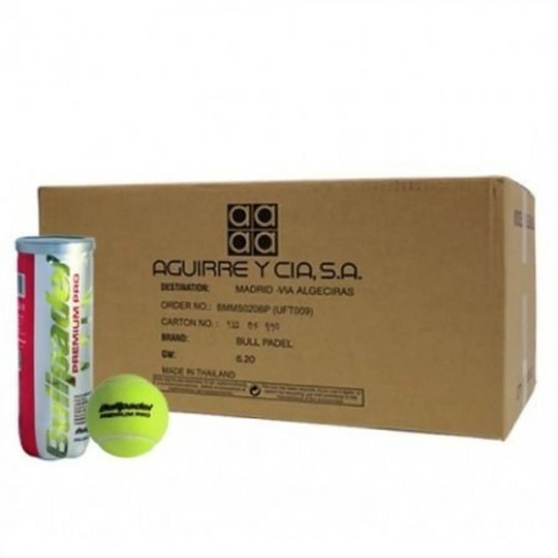 Cajón Bolas Bullpadel Premium Pro/ 24 packs de 3 unidades - PixelPlaza