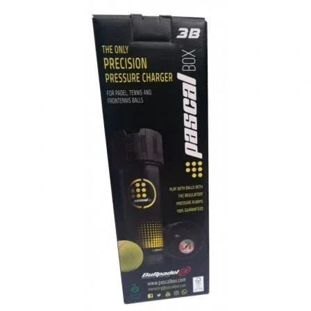 Presurizador para Pelotas de Pádel Bullpadel Pascal Box 3B/ Incluye Bomba Hinchadora/ Capacidad 3 uds - PixelPlaza