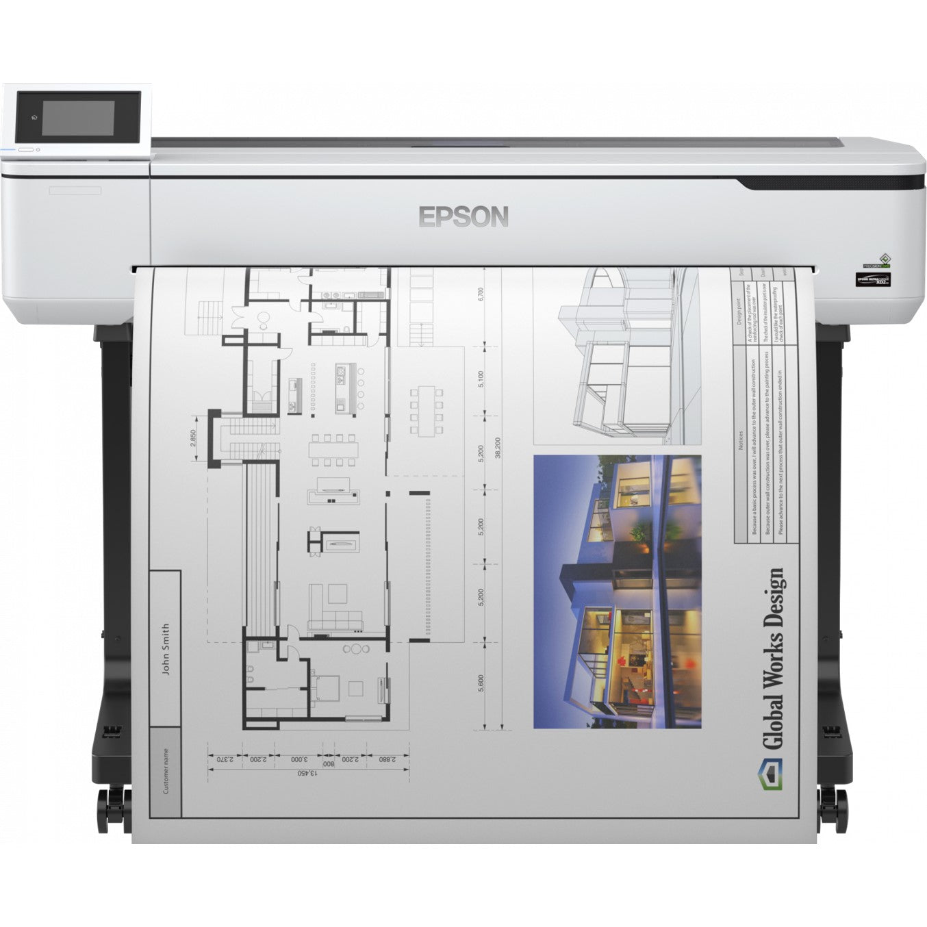 Plotter Epson surecolor sc - t5100 a0 36 pulgadas · 2400ppp · 1GB · USB · red · WiFi · WiFi direct · pedestal