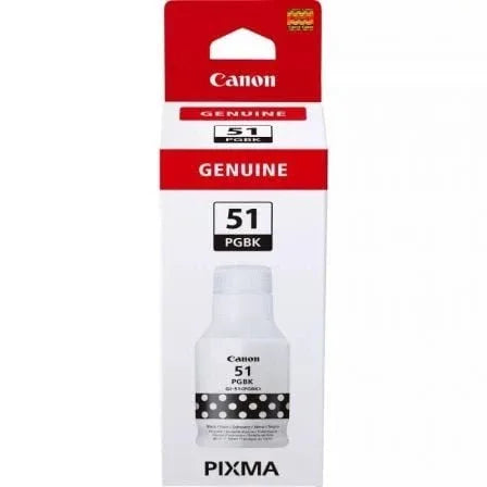 Botella de Tinta Original Canon GI-51/ Negra - PixelPlaza