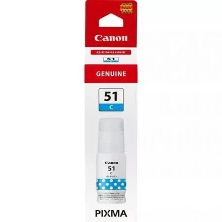 Botella de Tinta Original Canon GI-51/ Cian - PixelPlaza