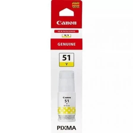 Botella de Tinta Original Canon GI-51/ Amarilla - PixelPlaza