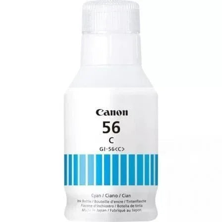 Botella de Tinta Original Canon GI-56/ Cian - PixelPlaza