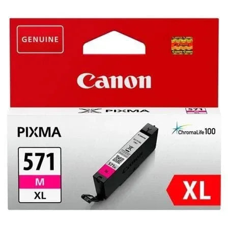 Cartucho de Tinta Original Canon CLI-571MXL Alta Capacidad/ Magenta - PixelPlaza