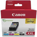 Cartucho de Tinta Original Canon CLI-581XXL Multipack Alta Capacidad/ Cian/ Magenta/ Amarillo/ Negro - PixelPlaza