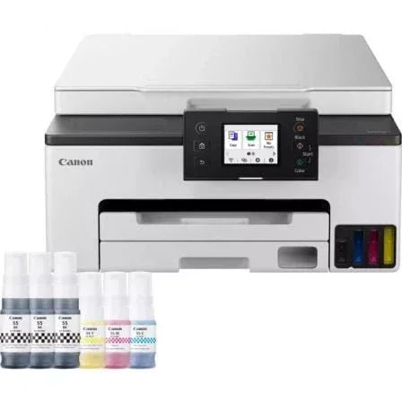 Multifunción Recargable Canon MAXIFY GX1050 MegaTank 3 en 1 WiFi/ Dúplex/ Pack impresora + consumibles XL/ Blanca - PixelPlaza