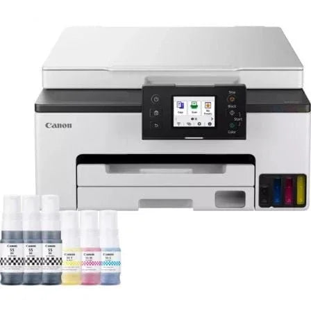 Multifunción Recargable Canon MAXIFY GX1050 MegaTank 3 en 1 WiFi/ Dúplex/ Pack impresora + consumibles XL/ Blanca - PixelPlaza
