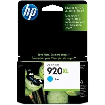 Cartucho de Tinta Original HP nº920 XL Alta Capacidad/ Cian - PixelPlaza