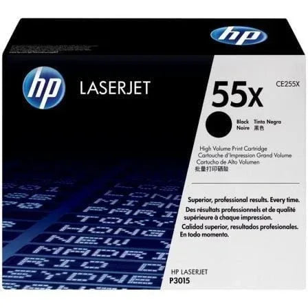 Tóner Original HP nº55X XL Alta Capacidad/ Negro - PixelPlaza