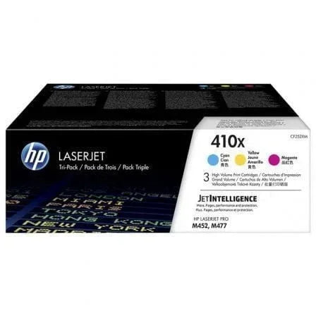 Tóner Original HP nº410X XL Alta Capacidad Multipack/ Cian/ Magenta/ Amarillo - PixelPlaza