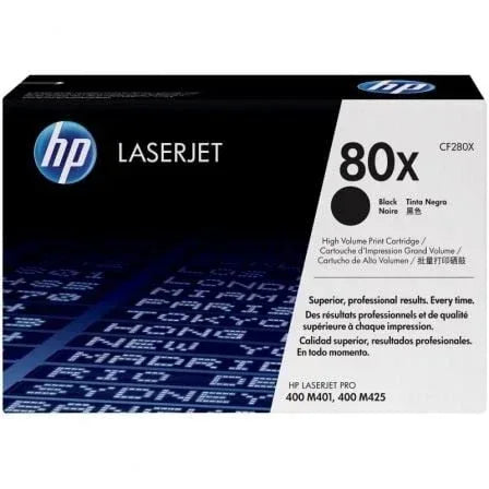 Tóner Original HP nº80X XL Alta Capacidad/ Negro - PixelPlaza