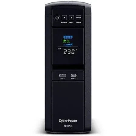 SAI LĒnea Interactiva Cyberpower CP1350EPFCLCD/ 1350VA-810W/ 6 Salidas/ Formato Torre - PixelPlaza