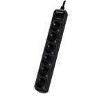 Regleta con interruptor Cyberpower B0620SC0-DE/ 6 Tomas de corriente/ Cable 1.8m/ Negra - PixelPlaza