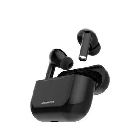 Auriculares Bluetooth Daewoo DW2001 con estuche de carga/ Autonomía 6h/ Negros - PixelPlaza