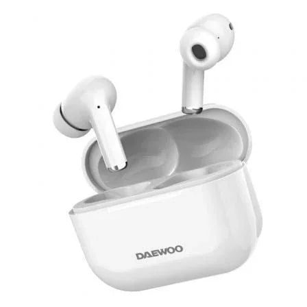 Auriculares Bluetooth Daewoo DW2002 con estuche de carga/ Autonomía 6h/ Blancos - PixelPlaza
