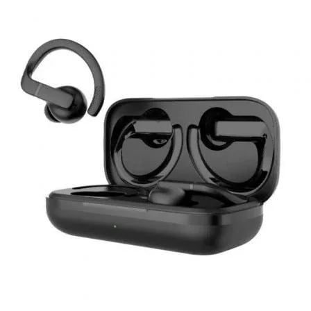 Auriculares Deportivos Bluetooth Daewoo DW2003 con estuche de carga/ Autonomía 8h/ Negros - PixelPlaza