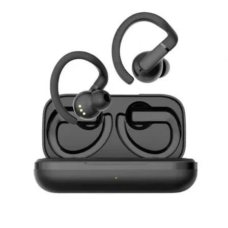 Auriculares Deportivos Bluetooth Daewoo DW2003 con estuche de carga/ Autonomía 8h/ Negros - PixelPlaza