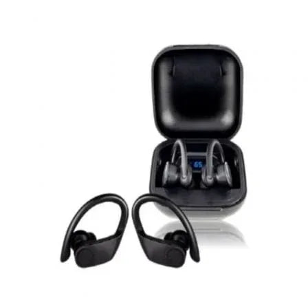 Auriculares Deportivos Bluetooth Daewoo TWS SPORT DW2012 con estuche de carga/ Autonomía 3h/ Negros - PixelPlaza