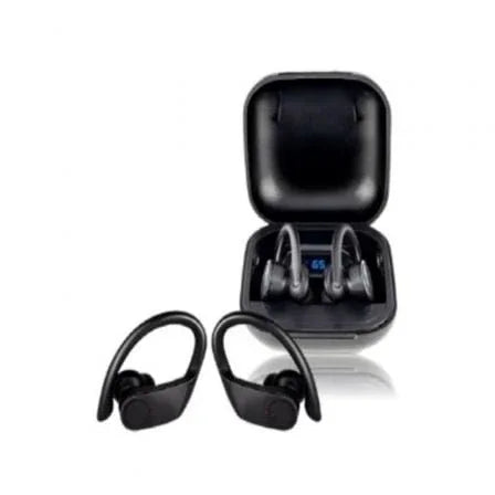 Auriculares Deportivos Bluetooth Daewoo TWS SPORT DW2012 con estuche de carga/ Autonomía 3h/ Negros - PixelPlaza