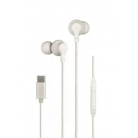 Auriculares Intrauditivos Daewoo DW2016/ con Micrófono/ USB Tipo-C/ Blancos - PixelPlaza