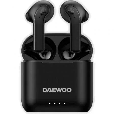 Auriculares Bluetooth Daewoo DW2020 con estuche de carga/ Autonomía 5h/ Negros - PixelPlaza