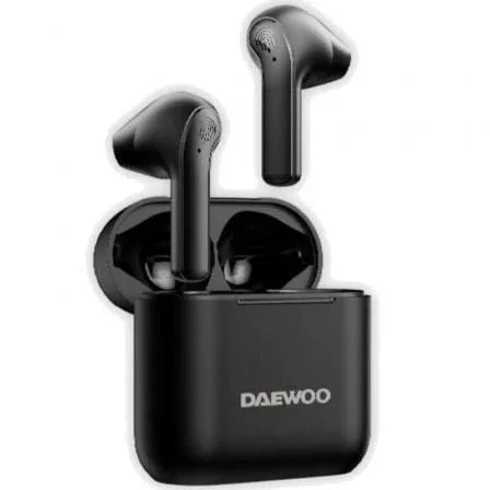 Auriculares Bluetooth Daewoo DW2020 con estuche de carga/ Autonomía 5h/ Negros - PixelPlaza