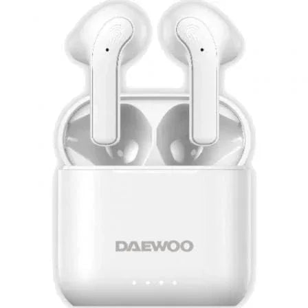 Auriculares Bluetooth Daewoo DW2021 con estuche de carga/ Autonomía 5h/ Blancos - PixelPlaza